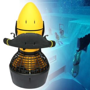 Levigationlu Unterwasser-Seascooter mit 24V-Batterie und 500W Wasserantrieb für Wassersport und Tauchen in einer Unterwasserlandschaft