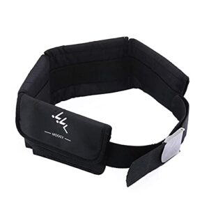 Schwarzer Gewichtsgürtel aus Neopren mit Edelstahl-Schnalle und verstellbarem Gurt, ideal für Tauchen und Freitauchen.