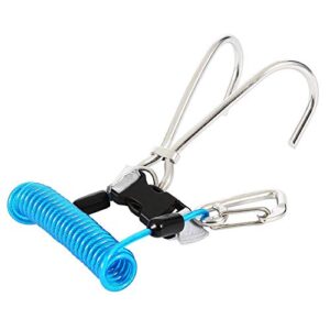 VGEBY Reef Hook in Blau - Sicherheitszubehör für Taucher mit robustem Design aus 316L Edelstahl