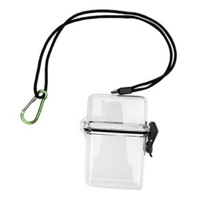 Wasserdichte Dry Storage Box zum Schutz von Smartphones und elektronischen Geräten, ideal für Schnorcheln und Kajakfahren, transparentes Design für besseren Inhaltsschutz.