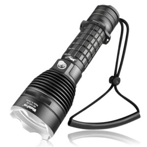 WholeFire LED Tauchlampe IPX8 wasserdicht mit 6000 Lumen für Unterwasseraktivitäten, Outdoor und Notfälle