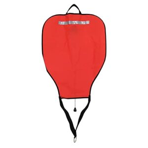 Leuchtend roter Yuattory Tauch-Nylon-Hebesack mit offenem Boden und robustem Design, ideal für Wassersport und Bergungen.