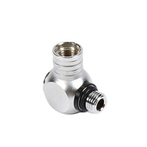 Zunedhys Atemregler Adapter für Tauchen mit 360 Grad drehbarem Anschluss, ideal für maximale Bewegungsfreiheit unter Wasser.