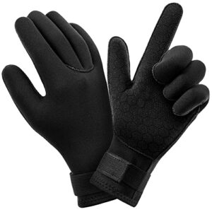 Tauchhandschuhe 3mm warme Neopren Tauchschutz für Erwachsene, flexibel schwimmende Hände mit Anti-Rutschpartikeln, perfekt für Open Water Swimming, Surfen und Tauchen