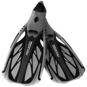 Bequeme und praktische Flossen für Schwimmen, Tauchen und Schnorcheln, grau/schwarz, 42/43