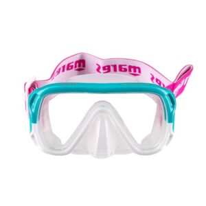 Schnorchelmaske für Jungen und Kinder, Mares Aquazone Keewee Jr, Unisex Aqua