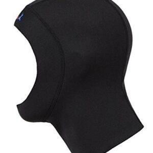 Tauchkappe aus Neopren, 1 mm dick, superdünn, schwarz, L Größe