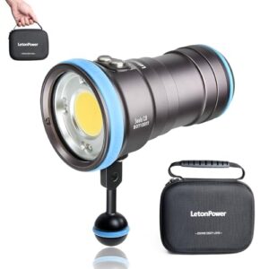 Tauchlampe für unterwasser Fotografie, 100m Unterwasser videoleuchte, 94 CRI, 120° Breiten Strahlwinkel, Scuba-Taschenlampe, Tauchen, Unterwasser-Video, Outdoor-Aktivitäten