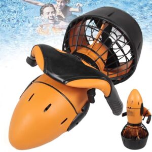 hKjPlvf 300W Electric Underwater Scooter, Unterwasser-Schwimmbrett, Dual-Speed-Unterwasserpropeller mit Batterie, Max. Tiefe: 20 M, für Wassersport, Tauchen und Meeressport