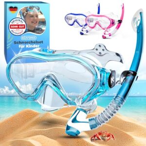 Sicherheit Tauchen Schnorchelset Kinder Panorama Taucherbrille mit Nase und Schnorchel für den Schwimmunterricht oder Strandbesuch