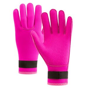 YDQUANI Neoprenhandschuhe 3mm Neopren Tauchhandschuhe Thermische Anti-Rutsch Tauchhandschuhe für Frauen Kinder Schnorcheln Kajakfahren Schwimmen Surfen Fischen