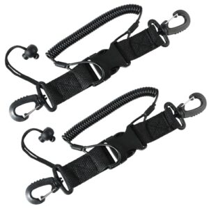 Spiralkabel für Tauchen, 2 Stück, Unterwasserkamera Lanyard mit Karabiner zum sicheren Befestigen von Tauchausrüstung
