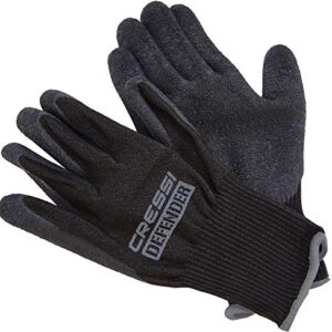 Schutzhandschuhe für Tauchgänge, Cressi Defender Gloves Black 2mm, Schwarz