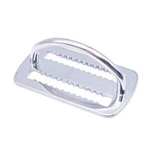 Namvo Edelstahl D Ring Schnalle für Tauchen, Scuba-Diving Gewichtsgurt Halter, 5 cm breit, für Schwimmen und Surfen