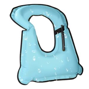 Schnorchelweste für Erwachsene, aufblasbar und sicher, ideal für Wassersport in Blau