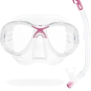 Cressi Premium Combo Schnorchelset Junior, unisex für Kinder und Jugendliche, Marea Jr oder Estrella Jr Maske und Top-Schnorchel
