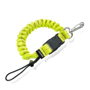 Nitrogeflüster Spiralkabel für Tauchen, Anti-Lost-Schlaufe mit Schnellverschluss-Schnalle und Gelbfarben Unterwasser-Kamera und Tauchblitzlichter Zubehör