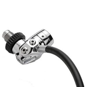 Tauchflaschenfirststufe OCEAN REEF First Stage SL35TX DIN für Tauchen unter Wasser, hochwertige Konstruktion aus verchromtem Satin-Finish und Messingkörper in Marinequalität
