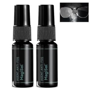 Zwei Anti-Fog Spray Flaschen für Taucherbrille und Brille, Linsenreiniger und Antibeschlagspray für Schwimmbrille, klare Sicht durch Wasserablösung