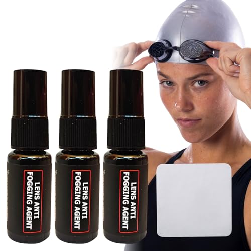 Anti-Fog Spray für Schwimmbrillen, 3 Stück, Anti-Nebel Spray für Brillen, Beschlagspray für Schwimmbrille und Taucherbrille