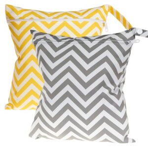 KRYMXAR Wasserdichter Beutel, Nassbeutel Für Nasse Badesachen, Wetbag Schwimmsachen, 2 Stück - Wasserdichte Tasche für nasse Schwimmwäsche und Handtücher