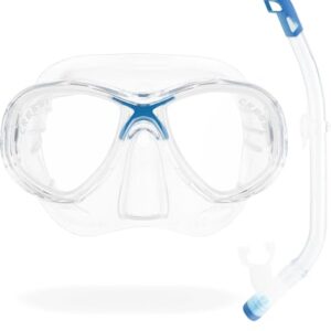 Cressi Premium Combo Schnorchelset Junior - unisex für Kinder und Jugendliche mit Marea Jr oder Estrella Jr Maske und Top-Schnorchel