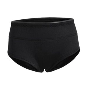 Damen-Neoprenanzug aus schwarzem Neopren, 1,5 mm dick, für Tauchen und Schnorcheln, kurze Hose, flache Bauweise, ideal für Wassersportarten wie Kiteboarding oder Wakeboarding