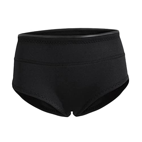 Damen-Neoprenanzug aus schwarzem Neopren, 1,5 mm dick, für Tauchen und Schnorcheln, kurze Hose, flache Bauweise, ideal für Wassersportarten wie Kiteboarding oder Wakeboarding