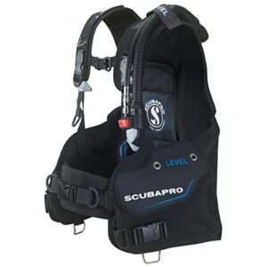 Tauchanzug SCUBAPRO Level Tarierjacket S, hochwertiger Nylon-Stoff, Schultergurte mit Drehschnallen und Brustgurt, Gewichtstaschen mit Schnellabwurffunktion und Super-Cinch-Flaschenband