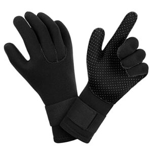 Tauchhandschuhe aus Neopren, 3 mm stark, flexibel und rutschfest, ideal für Tauchen, Schnorcheln, Surfen, Paddeln und Kajakfahren
