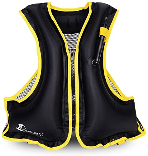 Aufblasbare Schwimmweste für Wassersport, schwarz, von VENNERLI