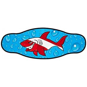 Hochwertiges Uhrenarmband aus Neopren für Tauch- und Schnorchelausrüstung, doppelt folio, Hai Sub