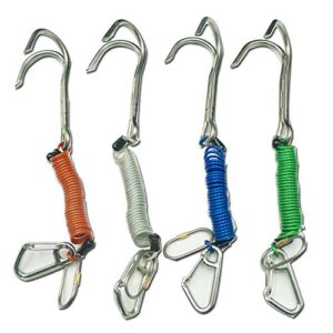 Tauchen Doppel Haken Reef Drift Haken mit Line und Haken für aktuelles Tauchgerät, Titan Legierung, robust und langlebig, perfekt für Strömungstauchen, bequem zu bedienen, ideal für alle Taucher, Anfänger oder erfahrene