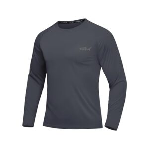 Herren Langarmshirt für Training, UV-Schutz, atmungsaktiv, schnell trocknend, Funktionsshirt für Herren