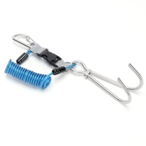 Tauchhaken aus hochwertigem 316 Edelstahl mit Anti-Lost Lanyard für Tauchen und Unterwasserfotografie