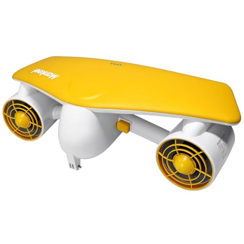 Tauchscooter mit Doppelmotor für Schwimmbäder, Tauchen und Schnorcheln - Gelb