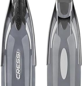 CRESSI Herren Apnoe Flossen Gara Professional LD, grau, 42/43 - Hochwertige und praktische Apnoe Flossen für Anfänger und Fortgeschrittene