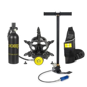 Tauchflaschen-Sets für Anfänger und Fortgeschrittene, wiederverwendbare Lungenflasche mit Anti-Leck-Design, leichtes tragbares Tauchflaschenset zum Schnorcheln und Freizeittauchen.