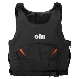 Gill Pro Racer Schwimmhilfe für Wassersportler, unisex, schwarze und orange Farben, PFD oder Beiboot Segeln Kajak Beiboot Schutz für Wassersportler