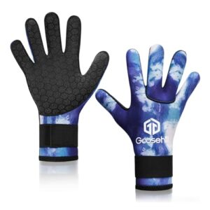 Goosehill Neopren Handschuhe, 3mm Tauchhandschuhe mit Update-Gummigranulat, flexible Thermohandschuhe zum Tauchen, Schnorcheln, Paddeln, Surfen und Kajakfahren für Herren und Damen
