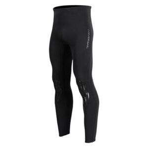 QSTDGVPW Neoprenhose, 1,5 mm Dicke, Wassersport-Leggings für Männer und Frauen, Schwarz, L (Männer)