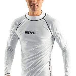 Tauch-Shirt mit Sonnenschutz für Schnorcheln und Schwimmen, weiß, XL