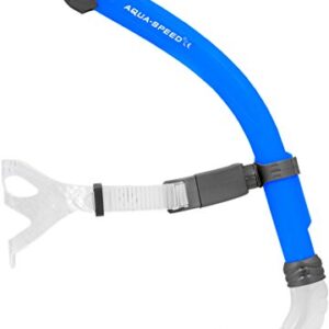 Premium Frontschnorchel für Kinder und Jugendliche mit Silikon-Mundstück, Ausblasventil, höhenverstellbarem Kopfband und Spritzwasserschutz