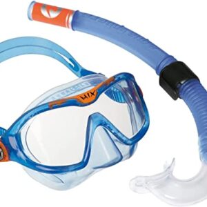 Tauchmaske und Schnorchel für Tauchen, Wassersport und Schnorcheln für Kinder ab 4 Jahren mit UV-Schutz, Silikondichtung und beschlag- und leckagefreien Gläsern