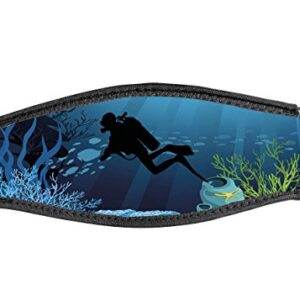 Uhrenarmband aus Neopren mit doppeltem Klettverschluss für Taucher