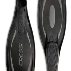 Tauchflossen Cressi Reaction Pro für Tauchen, Freitauchen und Schnorcheln - hochwertige, bequeme und leichte Flossen für Anfänger und erfahrene Taucher