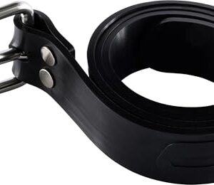 Tauchgurt aus Silikon, schwarz, unisex - Cressi Serpent Silicone Marseillaise Belt Black