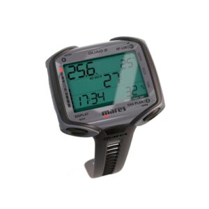Mares Dive Computer Quad 2 für Tauchen, schwarzer Tauchcomputer mit verschiedenen Funktionen und einem großen Display