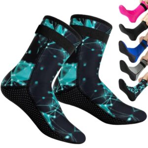 HINATAA 3MM Neoprensocken für Damen und Herren, Tauchsocken und Schnorchelschuhe für Wassersportarten wie Surfen, Schwimmen, Segeln und Tauchen.