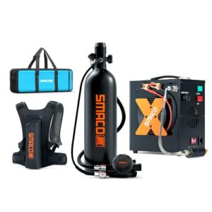 Tauchpaket, Taucherflasche 2L, Sauerstofftank, Tauchausrüstung, SMACO